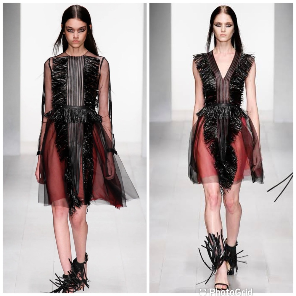 Marios Schwab Fringe Dress Spring 13 Rtw
